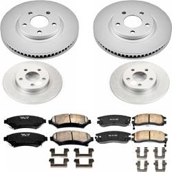 PowerStop Z17 Evolution Plus GEOMET Coated Brake Kits for 2000-2005 DEVILLE, 2003-2005 PARK AVENUE - CRK1545