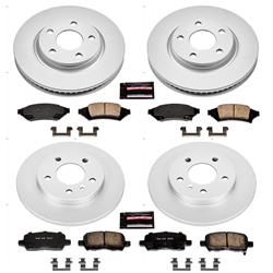 PowerStop Z17 Evolution Plus GEOMET Coated Brake Kits for 2004 GRAND PRIX - CRK1587