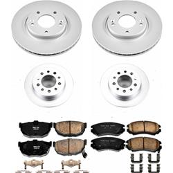 PowerStop Z17 Evolution Plus GEOMET Coated Brake Kits for 2003-2008 TIBURON - CRK166