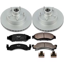 PowerStop Z17 Evolution Plus GEOMET Coated Brake Kits for 1987-1993 E-150 ECONOLINE, F-150, 1990-1993 E-150 ECONOLINE CLUB WAGON - CRK1766