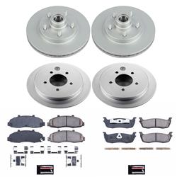 PowerStop Z17 Evolution Plus GEOMET Coated Brake Kits for 1999-2000 F-150 - CRK1864