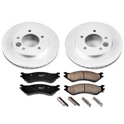 PowerStop Z17 Evolution Plus GEOMET Coated Brake Kits for 1997-2002 EXPEDITION, 1998-2002 NAVIGATOR - CRK1869