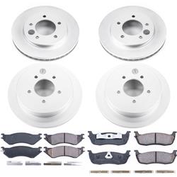 PowerStop Z17 Evolution Plus GEOMET Coated Brake Kits for 1997-2000 EXPEDITION, 1998-2000 NAVIGATOR - CRK1870