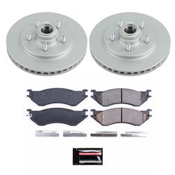 PowerStop Z17 Evolution Plus GEOMET Coated Brake Kits for 1997-2000 EXPEDITION, 1999-2000 F-150, 1998-2000 NAVIGATOR - CRK1878
