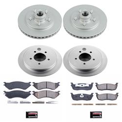 PowerStop Z17 Evolution Plus GEOMET Coated Brake Kits for 1997-2000 EXPEDITION, 1998-2000 NAVIGATOR - CRK1880