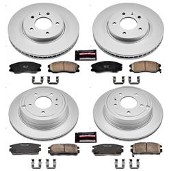 Power Stop KOE5816 Front and Rear Stock Replacement Brake Kit 