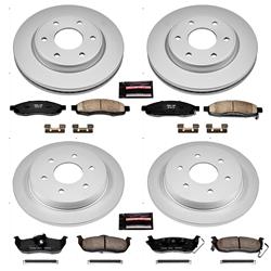 PowerStop Z17 Evolution Plus GEOMET Coated Brake Kits for 2005-2007 TITAN, QX56, 2005-2006 ARMADA - CRK212