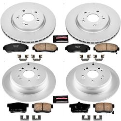 PowerStop Z17 Evolution Plus GEOMET Coated Brake Kits for 2007-2011 CR-V, 2010-2012 RDX - CRK229