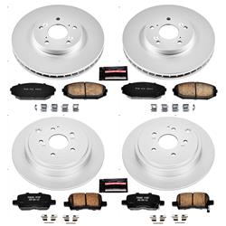 PowerStop Z17 Evolution Plus GEOMET Coated Brake Kits for 2001-2002 MDX - CRK2300