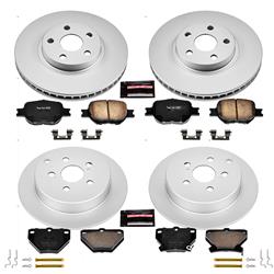 PowerStop Z17 Evolution Plus GEOMET Coated Brake Kits for 2000-2005 CELICA - CRK2314