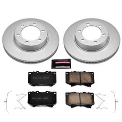 PowerStop Z17 Evolution Plus GEOMET Coated Brake Kits for 2001-2002 SEQUOIA, 2000-2002 TUNDRA - CRK2323