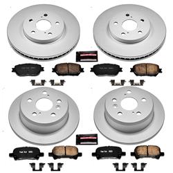 PowerStop Z17 Evolution Plus GEOMET Coated Brake Kits for 2002-2004 CAMRY - CRK2415