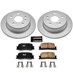 PowerStop Z17 Evolution Plus GEOMET Coated Brake Kits for 2002-2006 CAMRY, 2002-2003 ES300, 2004-2006 ES330 - CRK2418