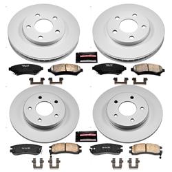 PowerStop Z17 Evolution Plus GEOMET Coated Brake Kits for 2000-2005 BONNEVILLE, LESABRE - CRK2556