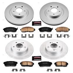 PowerStop Z17 Evolution Plus GEOMET Coated Brake Kits for 2002-2004 I35, 2002-2003 MAXIMA - CRK2706