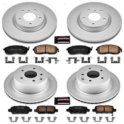PowerStop Z17 Evolution Plus GEOMET Coated Brake Kits for 2003-2005 350Z, G35 - CRK2710