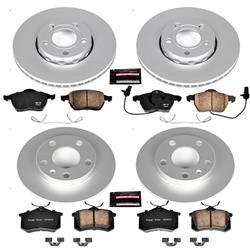 PowerStop Z23 Evolution Sport GEOMET Coated Brake Kits for 2002-2006 A4, 2002-2005 A4 QUATTRO - CRK2741