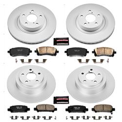 PowerStop Z17 Evolution Plus GEOMET Coated Brake Kits for 2000-2002 LEGACY, 2000 OUTBACK - CRK2749