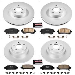 PowerStop Z17 Evolution Plus GEOMET Coated Brake Kits for 2001 LEGACY, 2001-2002 OUTBACK - CRK2752