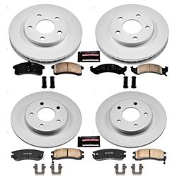 PowerStop Z17 Evolution Plus GEOMET Coated Brake Kits for 1993 ALLANTE, 1992-1993 RIVIERA, 1992 TORONADO - CRK2760
