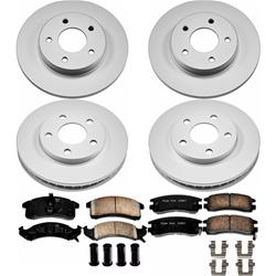 PowerStop Z17 Evolution Plus GEOMET Coated Brake Kits for 1992-1993 ELDORADO, SEVILLE - CRK2762