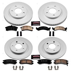 PowerStop Z17 Evolution Plus GEOMET Coated Brake Kits for 1994-1996 DEVILLE, ELDORADO, SEVILLE - CRK2763