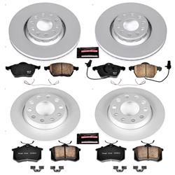 PowerStop Z23 Evolution Sport GEOMET Coated Brake Kits for 2002-2006 A4, A4 QUATTRO - CRK2777