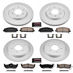 PowerStop Z17 Evolution Plus GEOMET Coated Brake Kits for 2008-2010 TITAN, QX56, 2007-2011 ARMADA - CRK2805