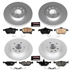 PowerStop Z23 Evolution Sport GEOMET Coated Brake Kits for 1999 9-5 - CRK2808