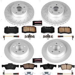 PowerStop Z23 Evolution Sport GEOMET Coated Brake Kits for 2006 S350, 2004-2006 S500 - CRK2817