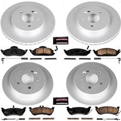 PowerStop Z23 Evolution Sport GEOMET Coated Brake Kits for 1998-2003 ML320, 2003-2005 ML350, 1999 ML430 - CRK2833