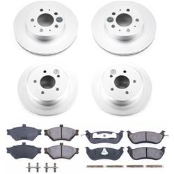 PowerStop Z17 Evolution Plus GEOMET Coated Brake Kits for 1996-1997 CROWN VICTORIA, GRAND MARQUIS, TOWN CAR - CRK2860