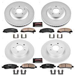 PowerStop Z17 Evolution Plus GEOMET Coated Brake Kits for 2006-2011 DTS, LUCERNE - CRK4097