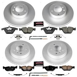 PowerStop Z23 Evolution Sport GEOMET Coated Brake Kits for 2009-2010 328I XDRIVE, 2008 328XI - CRK4105