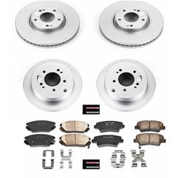 PowerStop Z17 Evolution Plus GEOMET Coated Brake Kits for 2007-2009 AMANTI - CRK4127