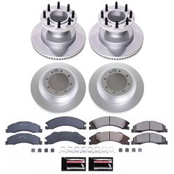 PowerStop Z17 Evolution Plus GEOMET Coated Brake Kits for 2008-2025 E-350 SUPER DUTY, 2017-2018 E-450 SUPER DUTY - CRK4132