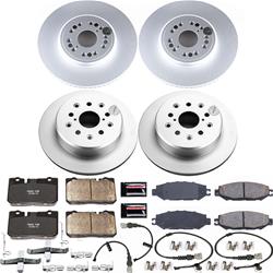 PowerStop Z17 Evolution Plus GEOMET Coated Brake Kits for 1995-2000 LS400 - CRK4337