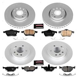 PowerStop Z23 Evolution Sport GEOMET Coated Brake Kits for 1999 9-5 - CRK4372