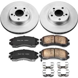 PowerStop Z17 Evolution Plus GEOMET Coated Brake Kits for 1993-1996 IMPREZA, 1990-1996 LEGACY - CRK443