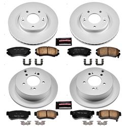 PowerStop Z17 Evolution Plus GEOMET Coated Brake Kits for 2005-2010 SPORTAGE, 2005-2009 TUCSON - CRK4448