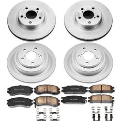 PowerStop Z17 Evolution Plus GEOMET Coated Brake Kits for 1993-1996 IMPREZA, 1990-1996 LEGACY - CRK444