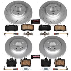 PowerStop Z23 Evolution Sport GEOMET Coated Brake Kits for 2000-2002 S430, 2000-2003 S500 - CRK4455