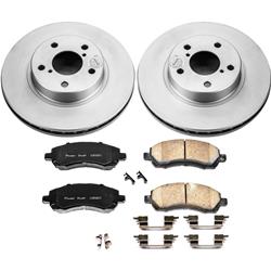 PowerStop Z17 Evolution Plus GEOMET Coated Brake Kits for 1997-2001 IMPREZA, 1997-2000 LEGACY - CRK445