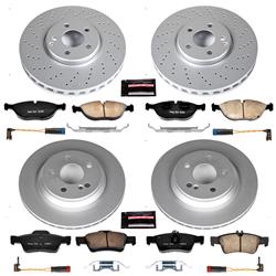 PowerStop Z23 Evolution Sport GEOMET Coated Brake Kits for 2003-2006 S500 - CRK4507