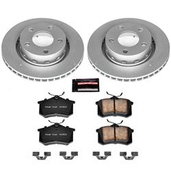 PowerStop Z23 Evolution Sport GEOMET Coated Brake Kits for 2002-2004 PASSAT, 2002-2003 S6 - CRK4844