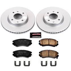 PowerStop Z17 Evolution Plus GEOMET Coated Brake Kits for 2002-2006 OPTIMA, 2003-2005 SONATA - CRK5290