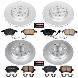 PowerStop Z23 Evolution Sport GEOMET Coated Brake Kits for 2008 A3, 2006-2010 JETTA - CRK5363