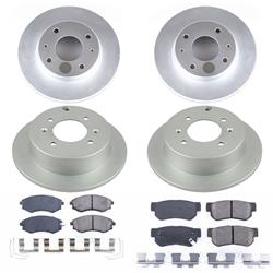 PowerStop Z17 Evolution Plus GEOMET Coated Brake Kits for 2001-2002 OPTIMA, 2002-2003 SONATA - CRK5371