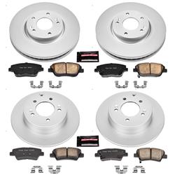 PowerStop Z17 Evolution Plus GEOMET Coated Brake Kits for 2011-2016 OPTIMA, 2011-2015 SONATA - CRK5376