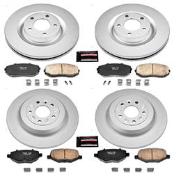 PowerStop Z17 Evolution Plus GEOMET Coated Brake Kits for 2011-2012 EDGE, MKX - CRK5452